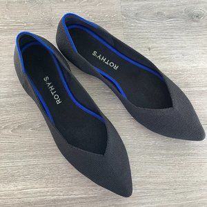 LIKE NEW Rothy's The Point Women's Flats size 9.5 Black